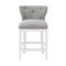 Alaterre Furniture Miranda Swivel Counter Height Bar Stool, White, 2PK ANMR01FDCR2 - alternate 2